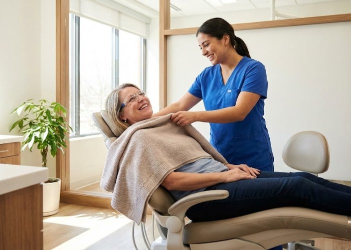 Comfortable, calming clinic environment